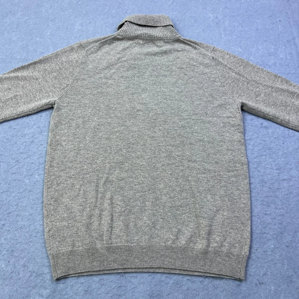 WoolOvers Turtleneck Sweater Womens Large Brown Cashmere/Wool‎ Polo Knit Jumper - Picture 8 of 9